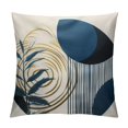 ARISTURING Blue and Grey Throw Pillows Boho Pillow Abstract Geometric