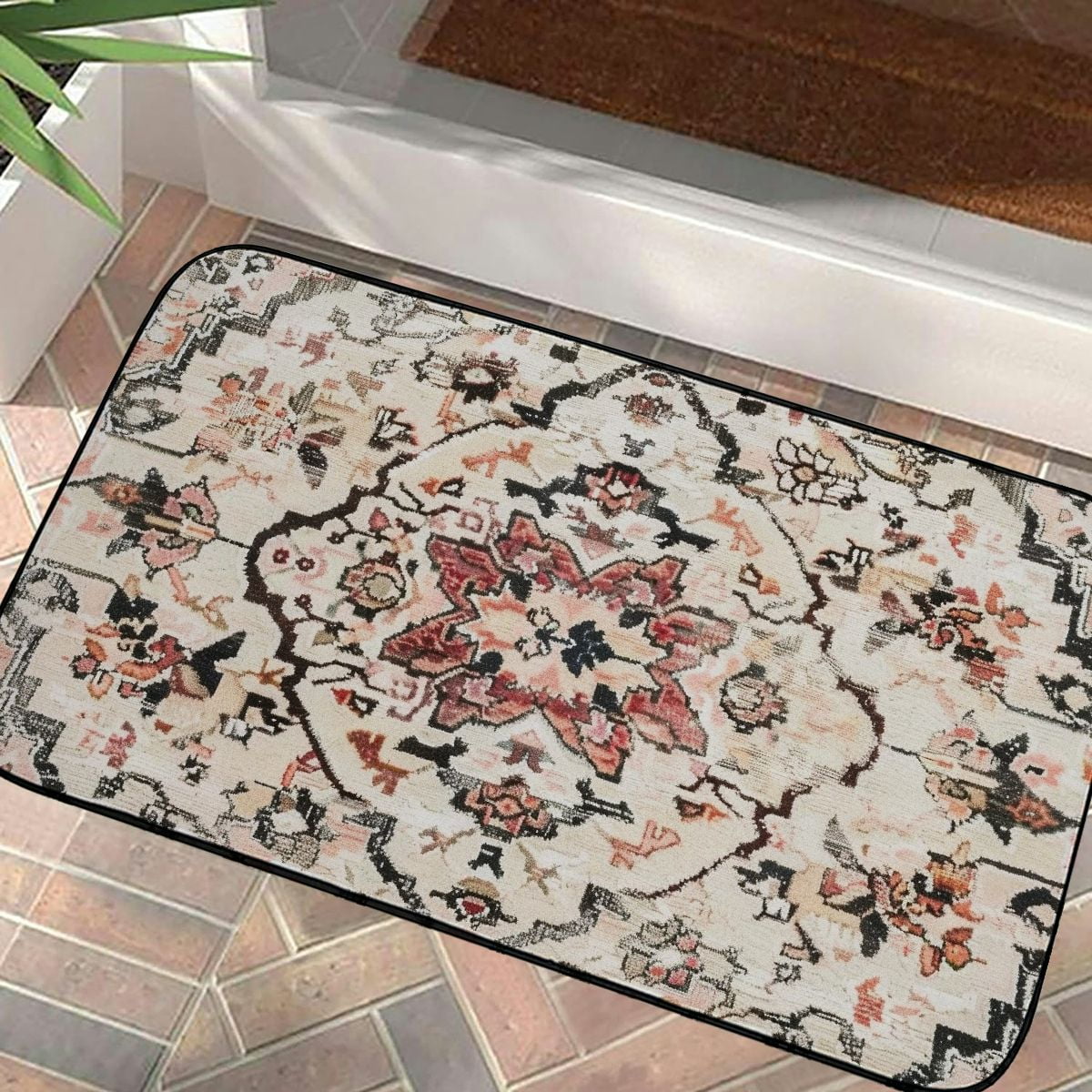ARISTURING Boho Area Rug Tribal Small Entryway Rug Doormat NonSlip