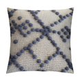 thumbnail image 1 of HENGT  Boho Throw Pillows Textured Bohemian Pillow Cover Diamond Wool Hand Decorative Cushion Covers Sofa Couch Bed Farmhouse Living Room Modern Decor, 1 of 5