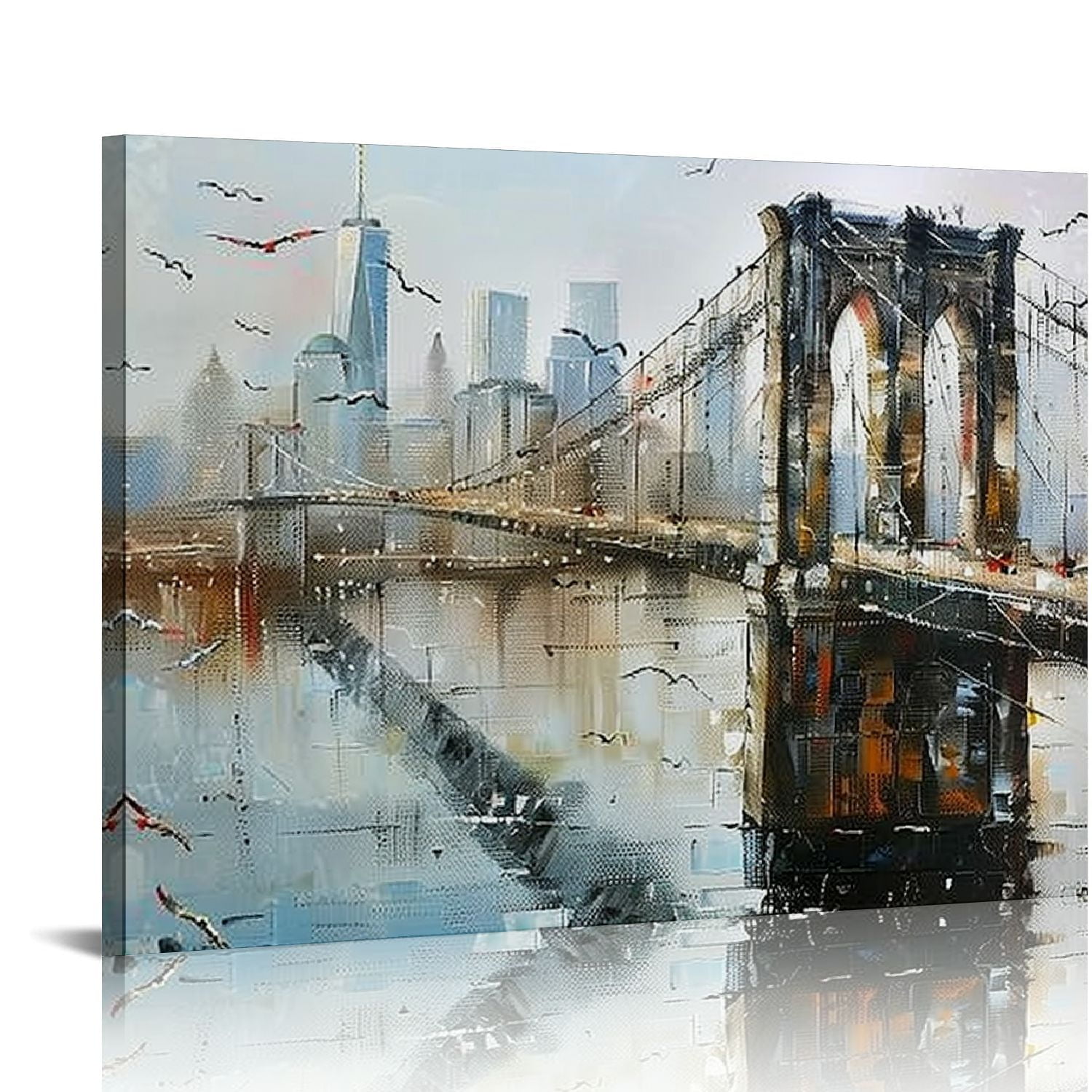 Roslyn Briscoe作 アボリジニアート BROOKLYN BRIDGE PRINT