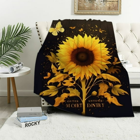 ARISTURING Butterfly Blanket Beautiful Butterfly Throw Blanket Ultra Soft Blankets Lightweight Cozy for Bed Couch Sofa