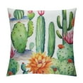thumbnail image 1 of HENGT  Cactus Throw Pillow Covers  Set of  Soft Boho Succulent Cushion Covers Pillow Cases for Couch Sofa Bedroom Car Botanical Green Plants Decorative Throw Pillowcases, 1 of 5