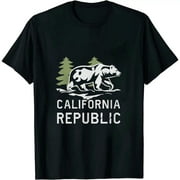 ARISTURING Camouflage fornia Republic Flag Bear Star LA TShirt T-Shirt