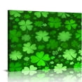 thumbnail image 1 of ARISTURING Canvas Art Wall Decor for Living Room Men Women Teen St. Patrick Day Printed on Canvas Pictures for Home Decor Dreamlike Green Shamrocks and Happy Greetings Wall Decor, 1 of 5