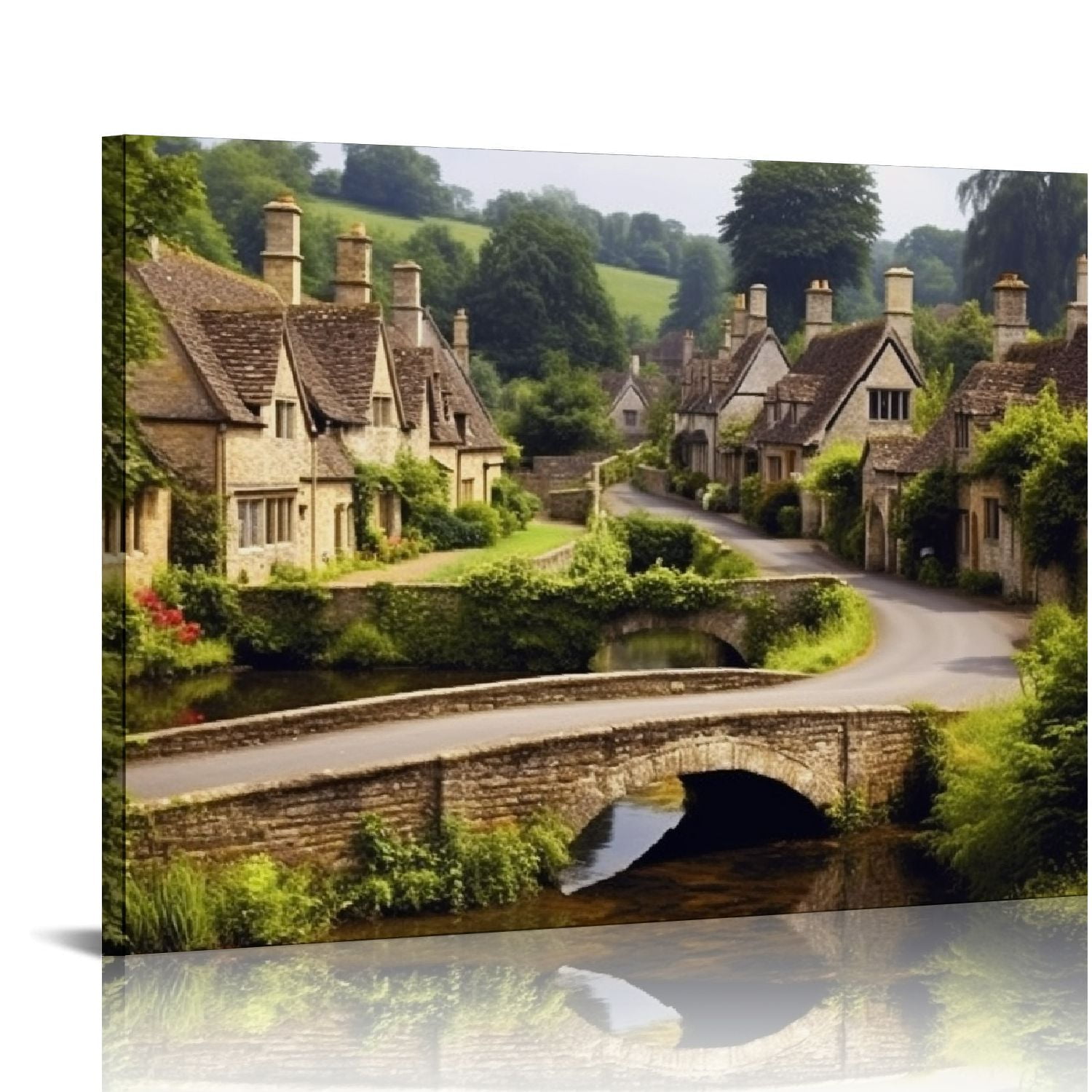 ARISTURING Canvas Print Pictures Wall Art Painting Traditional Cotswold ...