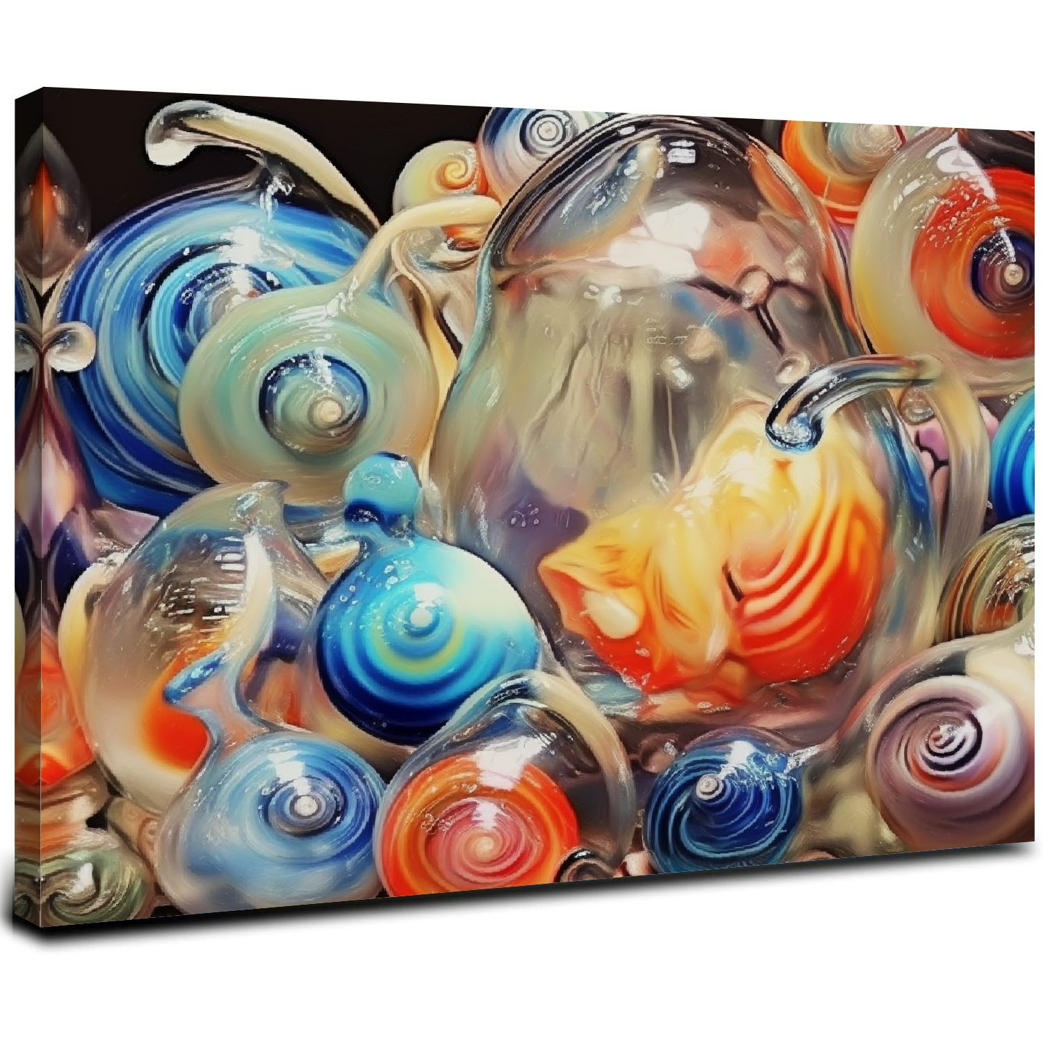 ARISTURING Canvas Wall Art Abstract Collection of Fossil Shells