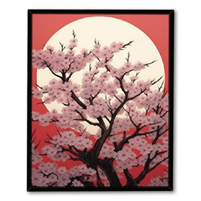 ARISTURING Canvas Wall Art Japanese Cherry Blossom Sakura