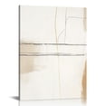 thumbnail image 1 of ARISTURING Canvas Wall Art Minimalist Posters and Prints Style Abstract Wall Art Beige Canvas Painting Nordic Modern Decoration Pictures For Living Room Decor 16x20 inch, 1 of 4