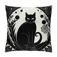 thumbnail image 1 of ARISTURING  Cat Farmhouse Pillow Cover,Black Cat with Funny Circle Tail Waist Lumbar Throw Pillow case Cushion Cover for Sofa Home Decorative Oblong, 1 of 5