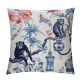 thumbnail image 1 of ARISTURING Chinoiserie Pillow Cover,grand millenial decor,grandmillennial home decor,Chinoiserie Decor,Jungle Pillow Cover,maximalist decor,Blue and White Pillow Covers, 1 of 5