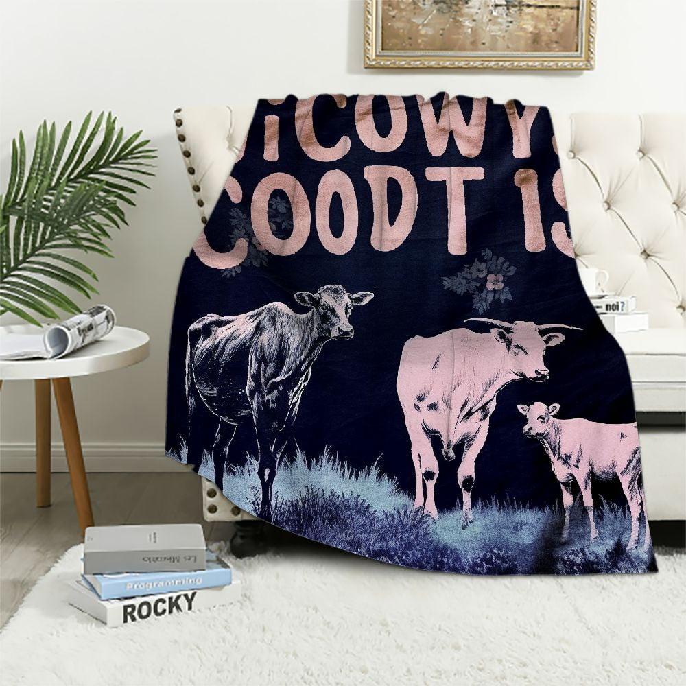 ARISTURING Cow Blanket Soft Cow Print Throw Blanket Cow Blankets and Throws Fluffy Cow Blanket for Adults Walmart