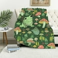 thumbnail image 1 of ARISTURING Cute Frog Blanket Gifts for Frog Lovers Soft Frog Mushroom Throw Blanket for Couch Sofa Bed Cozy Plush Fuzzy Cute Frog Blankets Adults Kids Teens Frog Gifts, 1 of 6