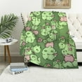 thumbnail image 1 of ARISTURING Cute Frog Blanket for Girls Boys Women Frog Gifts for Frog Lovers Lightweight Frog Print Flannel Throw Blanket for Kids, 1 of 6