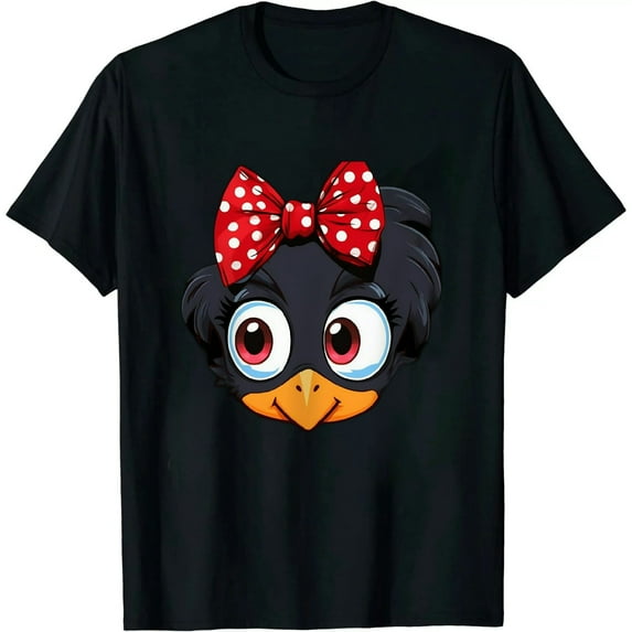ARISTURING Cute Turkey Face Women Little Girls Funny Thanksgiving T-Shirt