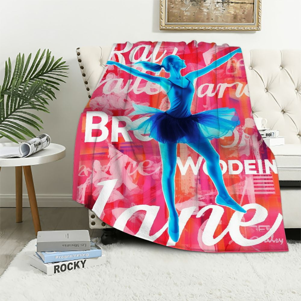 ARISTURING Dancer Gifts Blanket Dance Gifts for Teen Throws Dance