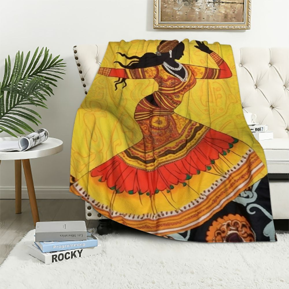 ARISTURING Dancing Girl Throw Blanket Ultra Soft Warm All Season