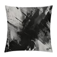 thumbnail image 1 of ARISTURING Decorative Throw Pillow Covers Black White Painted Dirty Texture Grunge Abstract Spot Stroke Textures Deep with Marbling Artwork Square Pillow Covers for Couch Sofa Home Decor, 1 of 5
