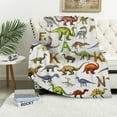 thumbnail image 1 of HENGT Dinosaur Alphabet Blanket Gifts Ultra Soft Cozy Throw Flannel Blanket, Lightweight Fuzzy Blanket Warm Plush Throw Blankets for Couch, Sofa, Bed, for Kids, 1 of 6