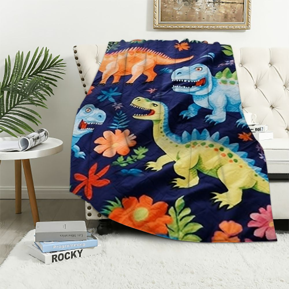 ARISTURING Dinosaur Blanket for Boys, 380 GSM Dinosaur Toddler Blanket