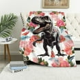 thumbnail image 1 of ARISTURING Dinosaur Blanket Super Soft Cozy Cute Dino Throw Blanket Fuzzy Warm Dinosaur Plush Decor Blanket Gifts for Girls Boys Kids Women, 1 of 6