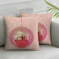 thumbnail image 1 of ARISTURING Disco Ball Pillow Cover ,Disco Ball Decorative Pillow Cover for College Dorm Room,Trendy Disco Gifts for Women  2pcs, 1 of 6