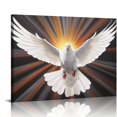 thumbnail image 1 of ARISTURING  Dove Wall Art Peace Bird White Dove with Swings Flying in The Sky Sunlight Print Canvas Artwork Wall Paint Decorative for Home Living Room Bedroom, 1 of 4