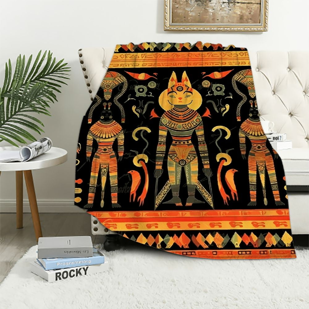 ARISTURING Egypt Blankets Sexy Woman Lips Mouth Formed with Watercolor