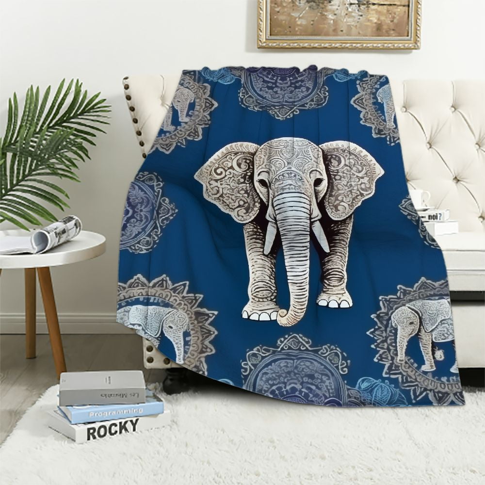 ARISTURING Elephant Blanket Elephant Gifts for Women Elephant and ...