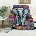 thumbnail image 1 of ARISTURING  Elephant Gifts for Adults Girls, Best Elephant Gifts for Women, Elephant Decor Unique, Elephant Blanket Throw Christmas Valentine Mother’s Day Birthday Gifts for Elephant Lovers, 1 of 6