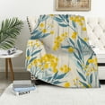 thumbnail image 1 of ARISTURING  Flannel Throw Blanket Green Garden Hand Floral Pattern on Watercolor Botanical Vintage Home Decorative Warm Cozy Soft Blanket for Couch Sofa Bed, 1 of 6