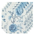 thumbnail image 1 of Jiayy Floral Pattern Blue Bird Dinner Napkin for Farmhouse Party Dining Table Decor 6 PCS, 1 of 7