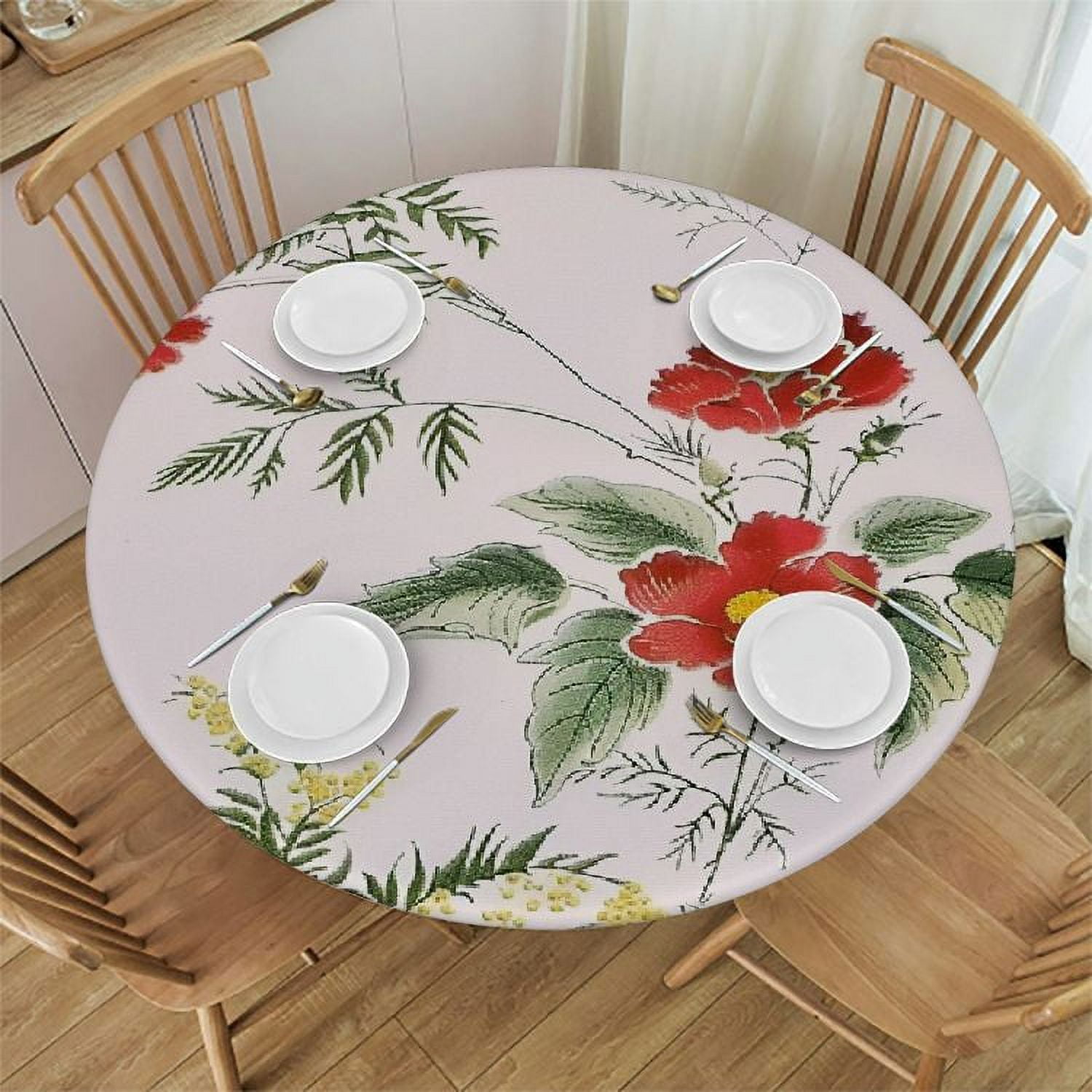 ARISTURING Floral Tablecloth, Wild Flower Table Cloth, Spring Summer