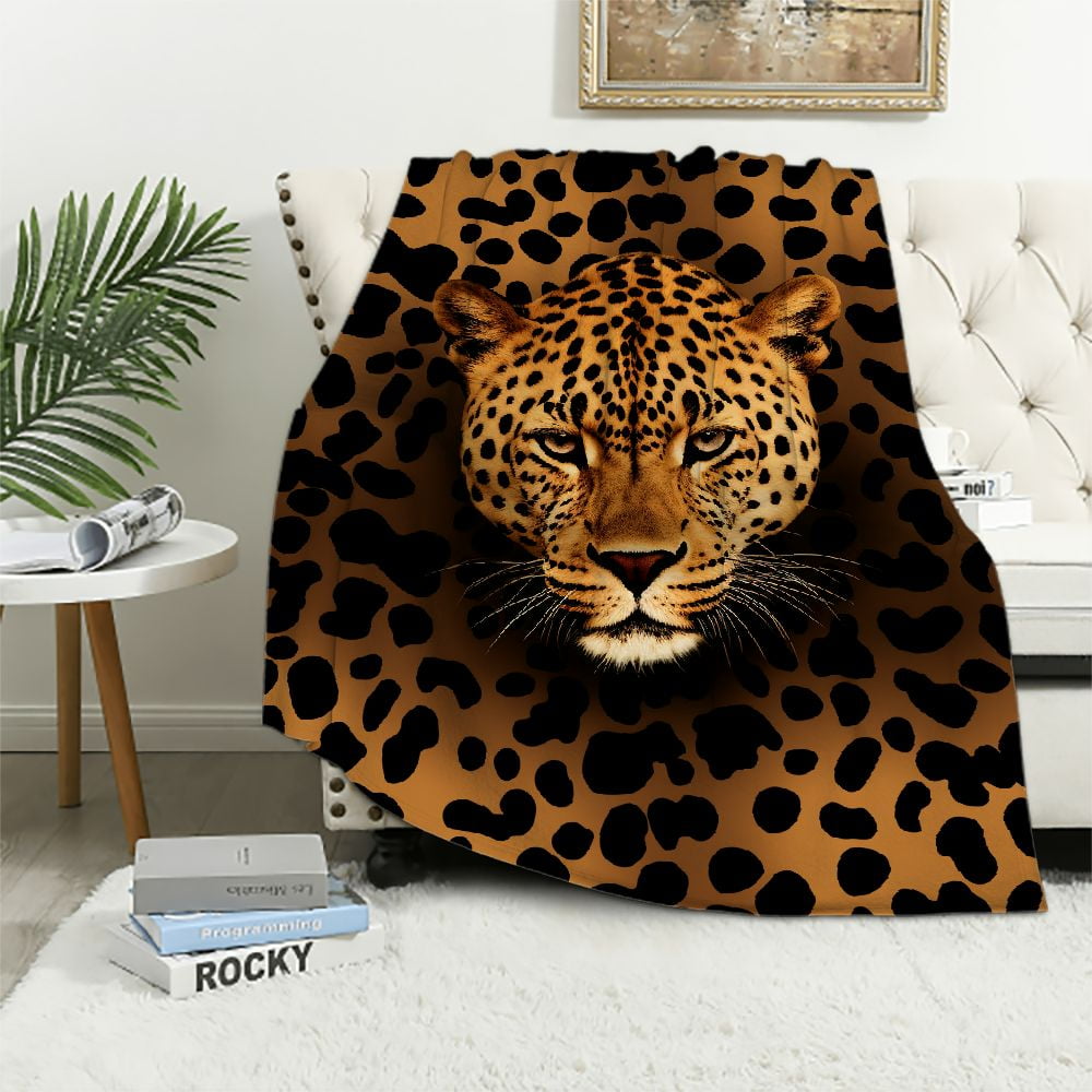ARISTURING Fluffy Leopard Blanket Plush Cheetah Print Throw Blankets Soft Fur Bed Throw for Decorative Couch Chair Sofa Washable and Lightweight Walmart