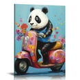 thumbnail image 1 of ARISTURING  Funny Baby Panda Wall Art Cute Animal Painting Prints on Canvas for Bedroom,Living room,Kitchen,Bathroom Decor, 1 of 5