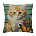 thumbnail image 1 of ARISTURING Funny Cat Wall Art Cat Pictures Wall Decor Kitty Canvas Print Just Breathe Painting Framed Home Artwork For Living Room Bathroom Bedroom Kitchen Office 12x12in, 1 of 5