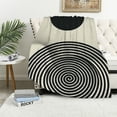 thumbnail image 1 of Jiayy Geometric Abstract Art Flannel Blanket for All Seasons Lightweight Blanket Soft Plush Blankets 50x60in, 1 of 6