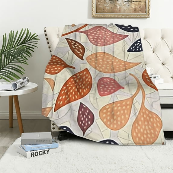 Jiayy Geometric Shapes Flannel Blanket Long-lasting Blanket for All Seasons Super Soft Blanket 40x50in