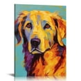 thumbnail image 1 of ARISTURING Golden Retriever Canvas Wall Art Print, Dog Artwork, 1 of 4