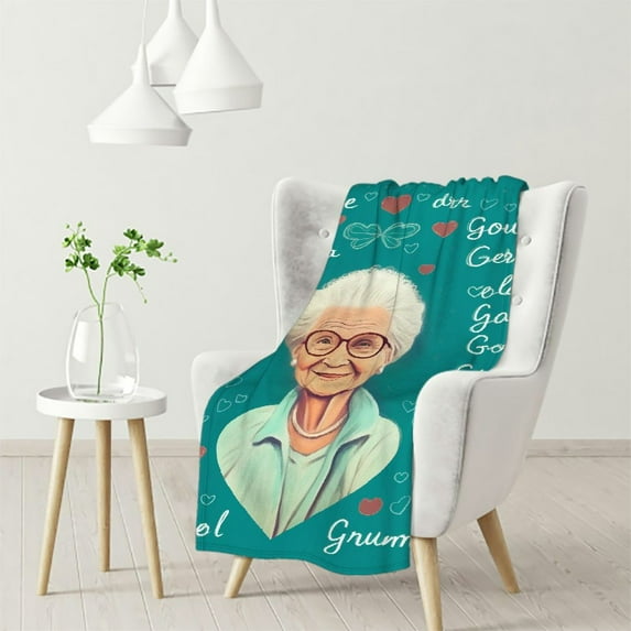 ARISTURING Grandma Gift Blanket, Best Grandma Gifts, Super Soft and Cozy Throw for Grandmother, Grandma Birthday Gifts for Nana from Grandchildren