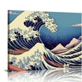 thumbnail image 1 of ARISTURING Great Wave of Kanagawa Katsushika Hokusai Modern Stretched and Framed Canvas Prints Artwork Abstract Landscape Pictures Paintings on Canvas Wall Art for Home  Decorations 20x16 inch, 1 of 4