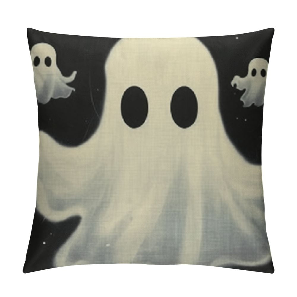 Yarcooly Halloween Skull Pillow Covers - 18x18 Inch, Gothic Home Decor, Set Of 4
