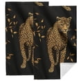 thumbnail image 1 of ARISTURING  Hand Towel Leopard，Abstract Wild Animal Leopard Pattern Hand Towel Best for Bathroom Kitchen Bath and Hand Towels 27.5*16in, 1 of 6