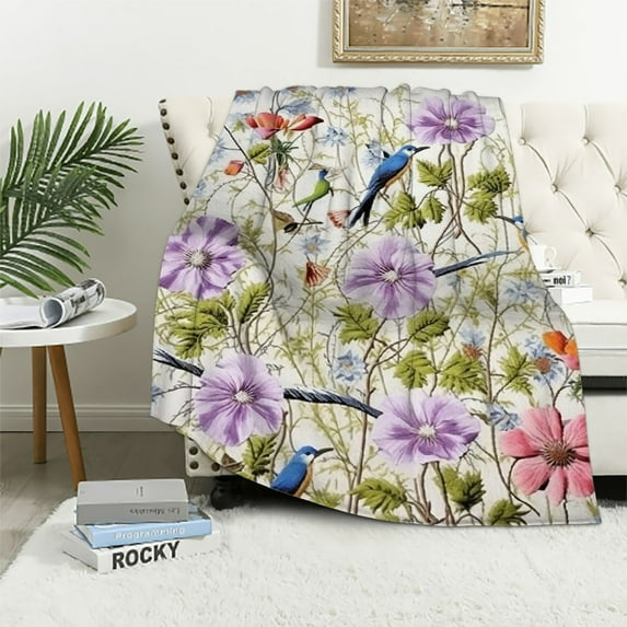 ARISTURING Hummingbird Blanket Scriptures Religious Gift Throw Woven ...