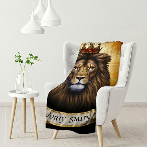 ARISTURING Jesus and Lion Blanket Christian Religious Gifts for Women Men Christian Throw Blanket for Kids Adults Soft Warm Cozy Blanket for Couch Sofa Bed