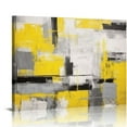 thumbnail image 1 of ARISTURING  Large Black Yellow Canvas Wall Art Modern Abstract Picture Contemporary Painting Artwork for Home Decoration Ready to Hang, 1 of 4