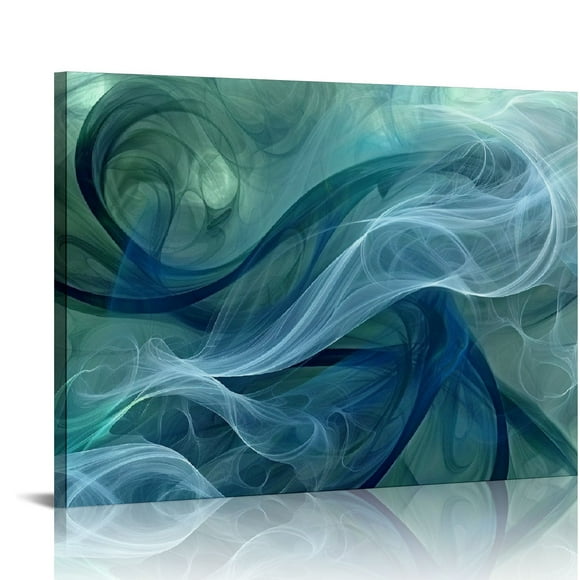 ARISTURING Large Framed abstract Blue Black White Line canvas Wall Art Colorful Fantasy Texture Prints Picture Modern Decor painting Artwork for Living Room Bedroom Dining Room Kitchen Ready to Hang