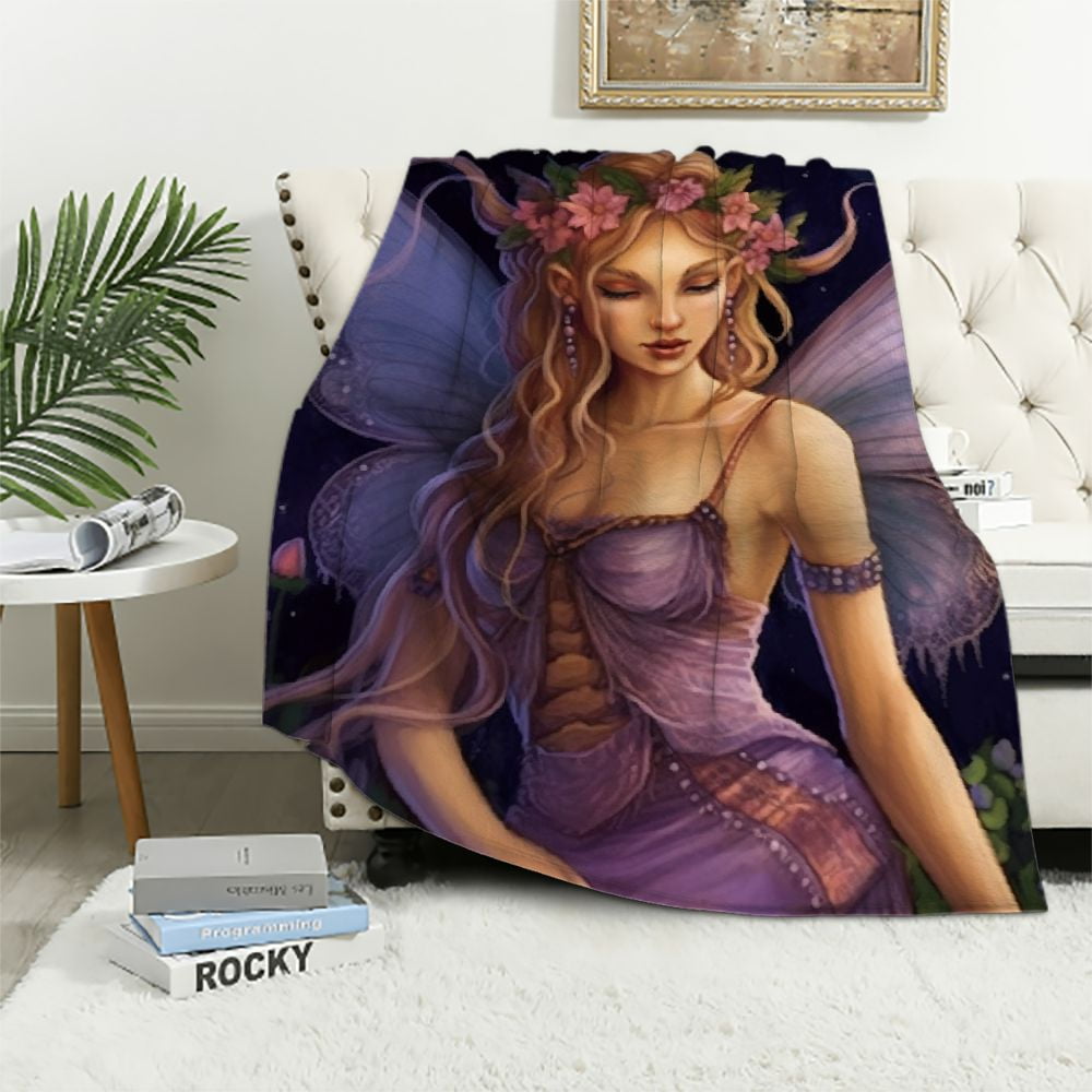 Lisa Parker Absinthe Green Fairy Blanket Throw 160cm main image 1