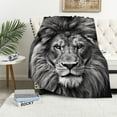 thumbnail image 1 of ARISTURING  Lion Blanket Comfort Warmth Blanket for Couch Bed Chair Office Sofa, 1 of 6