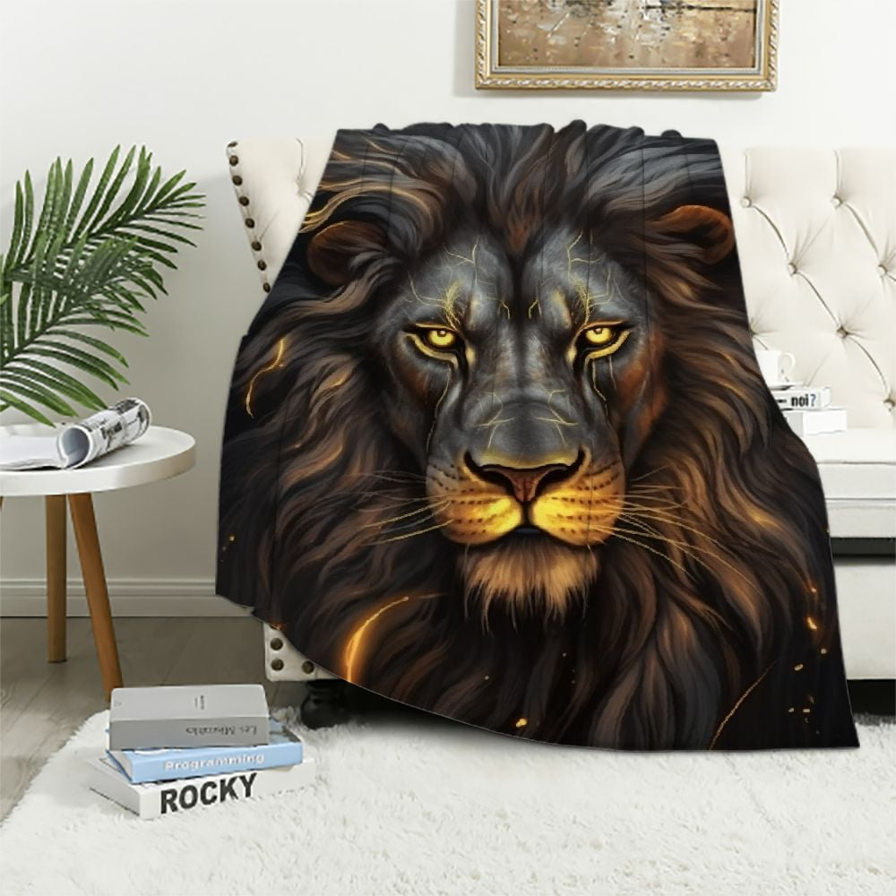 Majestic Lion Quilted Blanket GFTOTP1250 main image 1