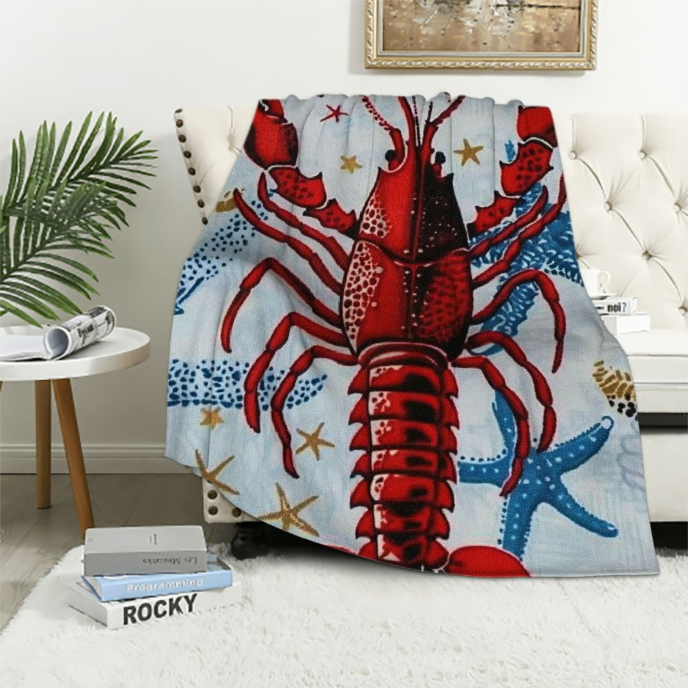 Lobster Woven Picnic Blanket